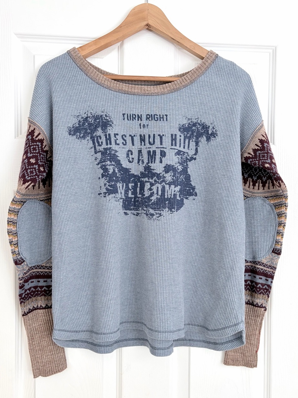 Free People We The Free Graphic Thermal Top Size S